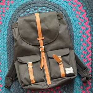 Herschel Dawson Black and Tan Backpack